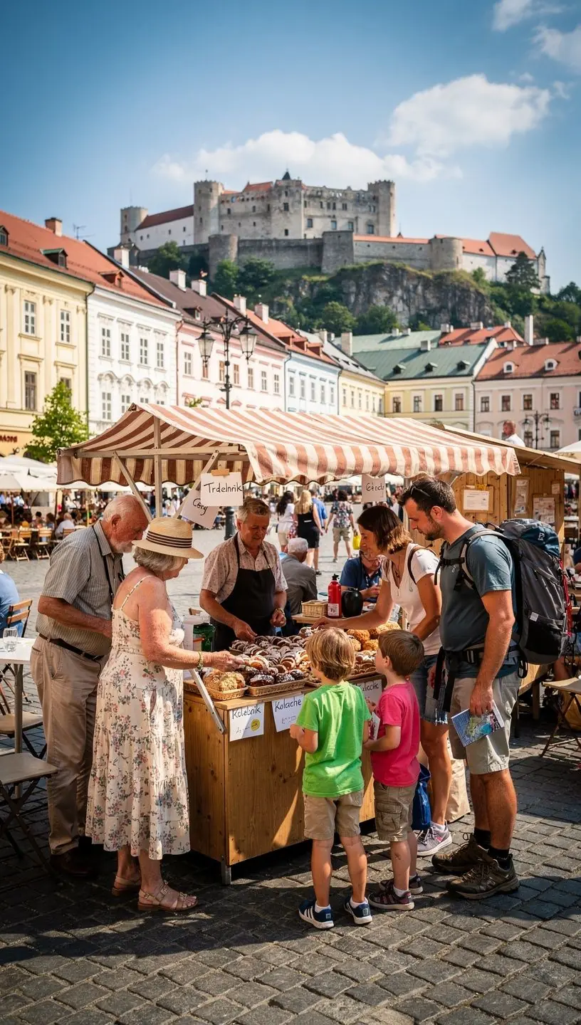 A historic castle perched on a hilltop, representing Slovakia's rich cultural heritage and architecture.